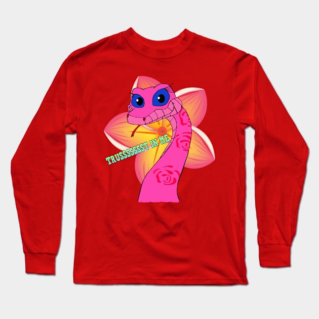 Pink Kaa - Trussssssst In Me (normal eyes) Long Sleeve T-Shirt by FFSteF09